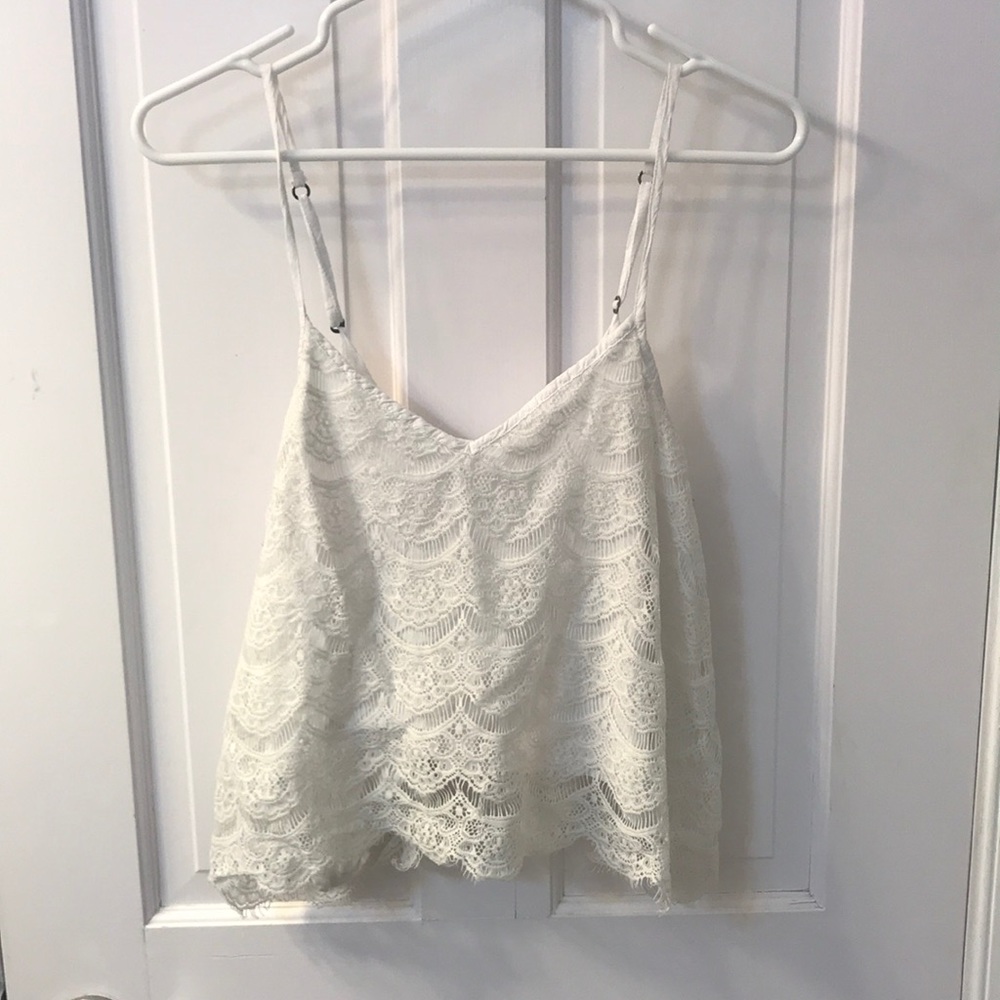 Abercrombie and Fitch pretty lace flowy tank